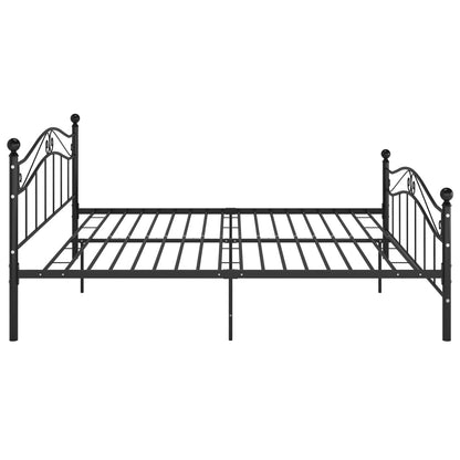 Bett Schwarz Metall 140X200 Cm 140 x 200 cm - Fuer Daheim