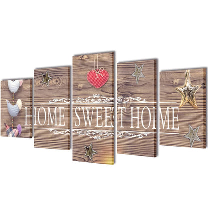 Bilder Dekoration Set Home Sweet Home 100 X 50 Cm Trautes Heim - Fuer Daheim