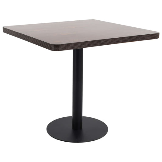 Bistrotisch Dunkelbraun 80X80 Cm Mdf - Fuer Daheim