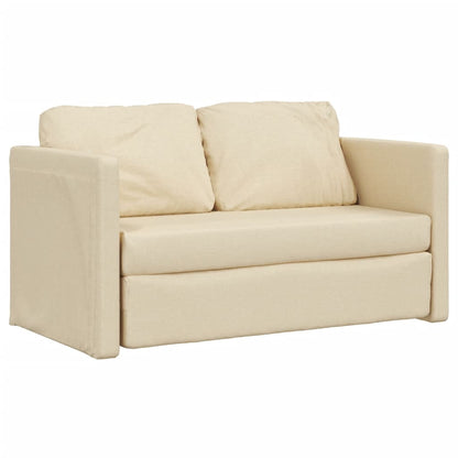 Bodensofa Mit Schlaffunktion Creme 112X174X55 Cm Stoff - Fuer Daheim