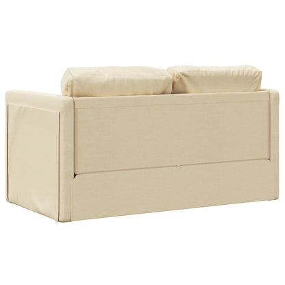 Bodensofa Mit Schlaffunktion Creme 112X174X55 Cm Stoff - Fuer Daheim