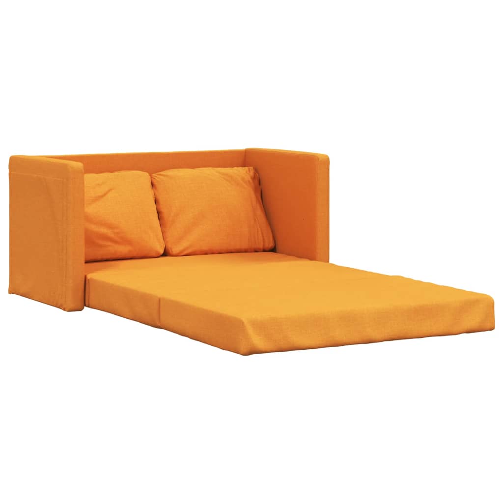 Bodensofa Mit Schlaffunktion Dunkelgelb 112X174X55 Cm Stoff - Fuer Daheim