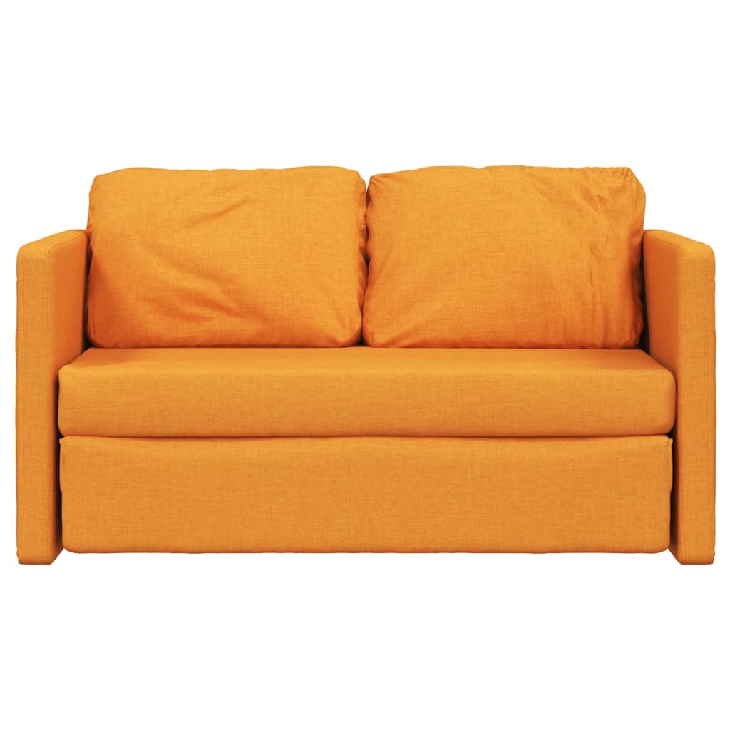 Bodensofa Mit Schlaffunktion Dunkelgelb 112X174X55 Cm Stoff - Fuer Daheim