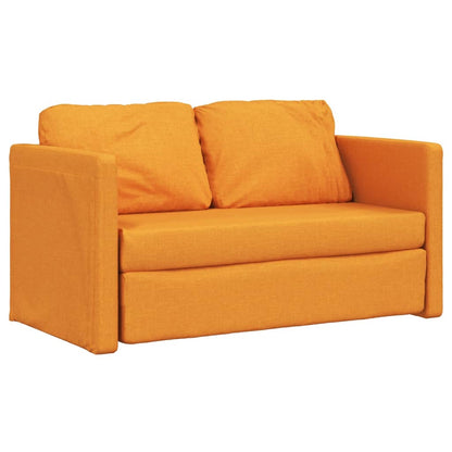 Bodensofa Mit Schlaffunktion Dunkelgelb 112X174X55 Cm Stoff - Fuer Daheim