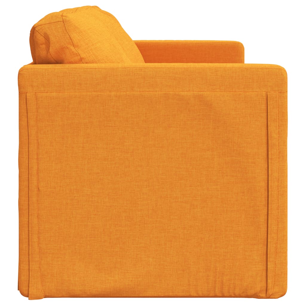 Bodensofa Mit Schlaffunktion Dunkelgelb 112X174X55 Cm Stoff - Fuer Daheim