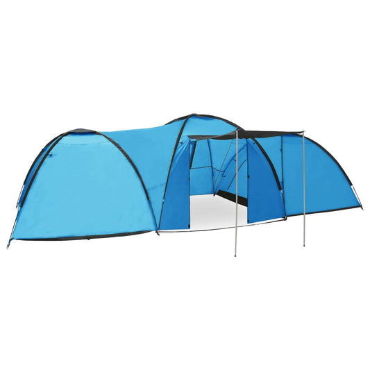 Camping-Zelt Iglu 650X240X190 Cm 8 Personen Blau - Fuer Daheim