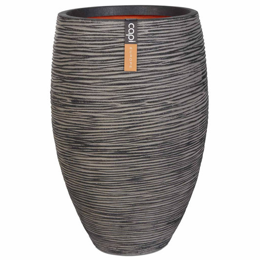 Capi Vase Nature Rib Elegant Deluxe 40 X 60 Cm Anthrazit Kofz1131 - Fuer Daheim