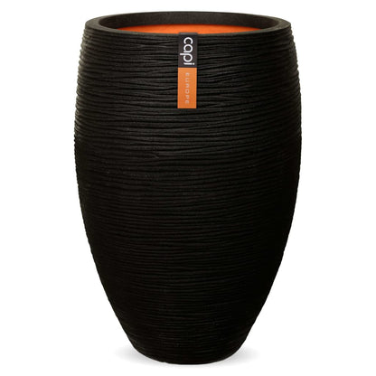 Capi Vase Nature Rib Elegant Deluxe 45X72 Cm Schwarz - Fuer Daheim