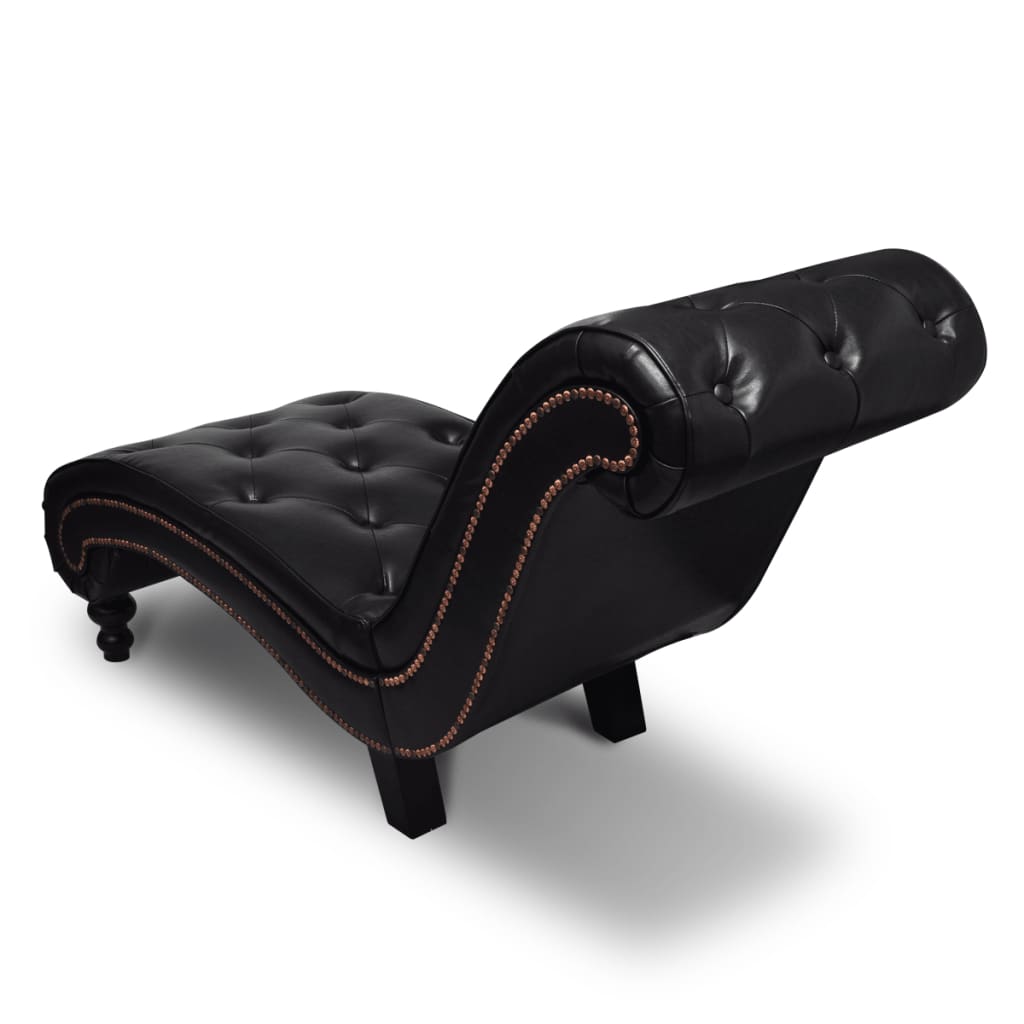 Chaiselongue Braun Kunstleder - Fuer Daheim