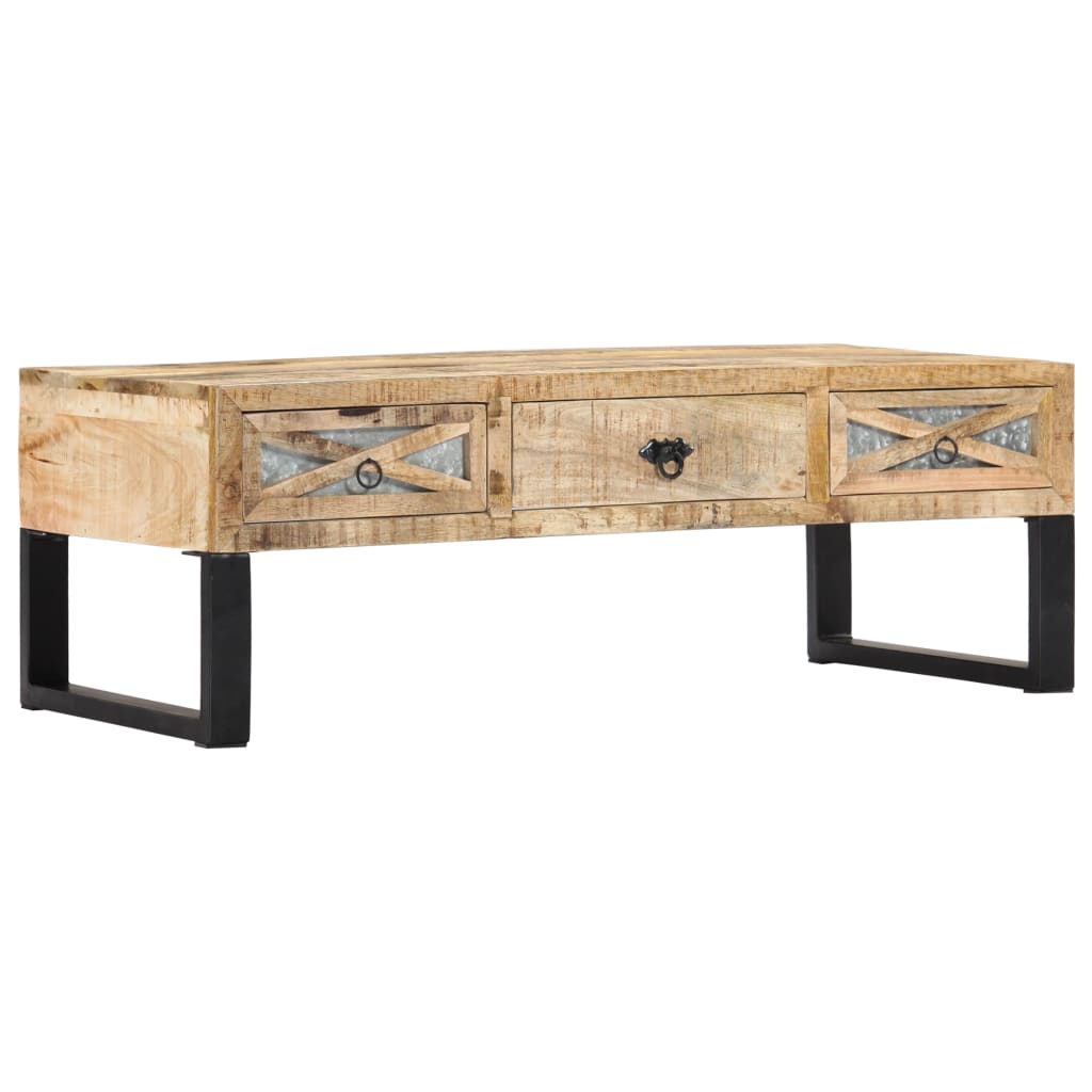 Couchtisch 110 X 50 X 38 Cm Massivholz Mango - Fuer Daheim