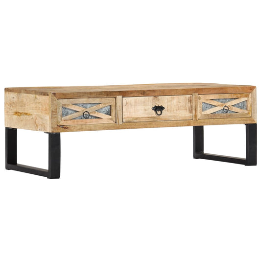 Couchtisch 110 X 50 X 38 Cm Massivholz Mango - Fuer Daheim