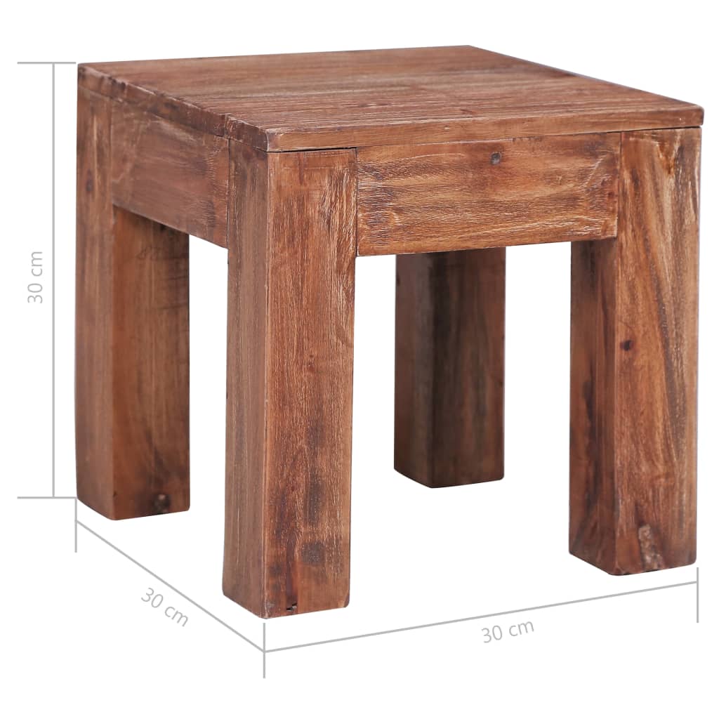 Couchtisch 30X30X30 Cm Altholz Massiv 30 x 30 x 30 cm - Fuer Daheim