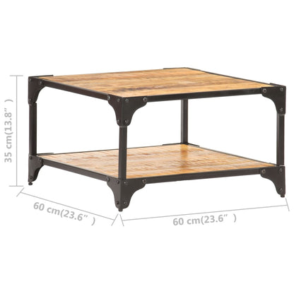 Couchtisch 60X60X35 Cm Massivholz Mango 60 x 60 x 35 cm massives Mangoholz - Fuer Daheim