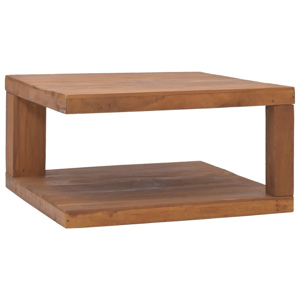 Couchtisch 65X65X33 Cm Teak Massivholz 65 x 65 x 33 cm - Fuer Daheim