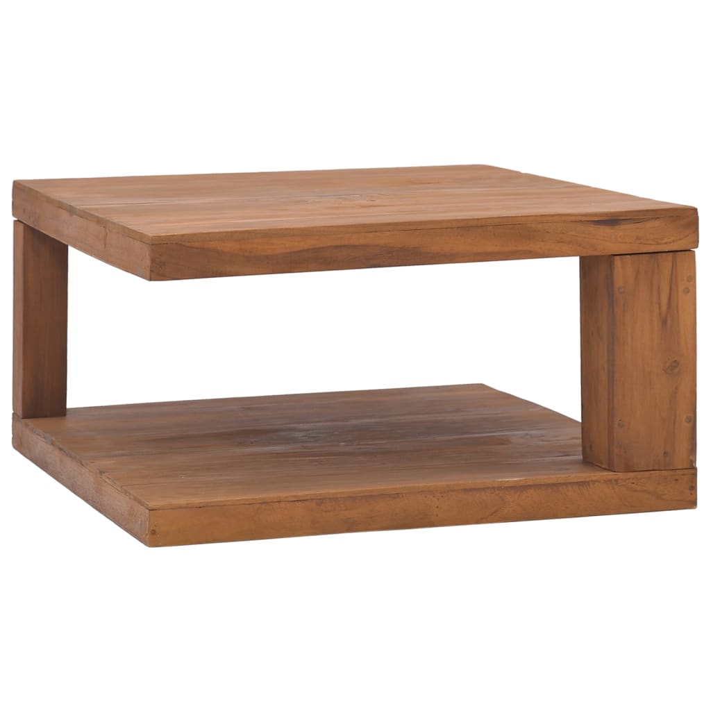 Couchtisch 65X65X33 Cm Teak Massivholz 65 x 65 x 33 cm - Fuer Daheim