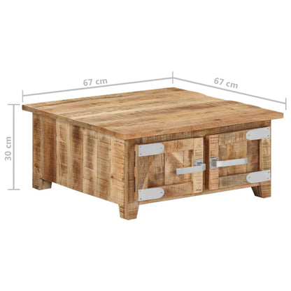 Couchtisch 67X67X30 Cm Massivholz Mango 67 x 67 x 30 cm - Fuer Daheim