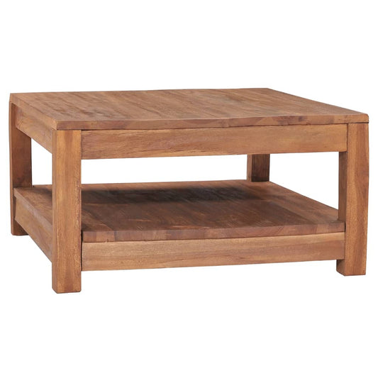 Couchtisch 68X67X35 Cm Massivholz Teak - Fuer Daheim