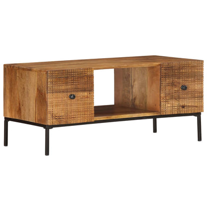 Couchtisch 90×45×40 Cm Massivholz Mango - Fuer Daheim