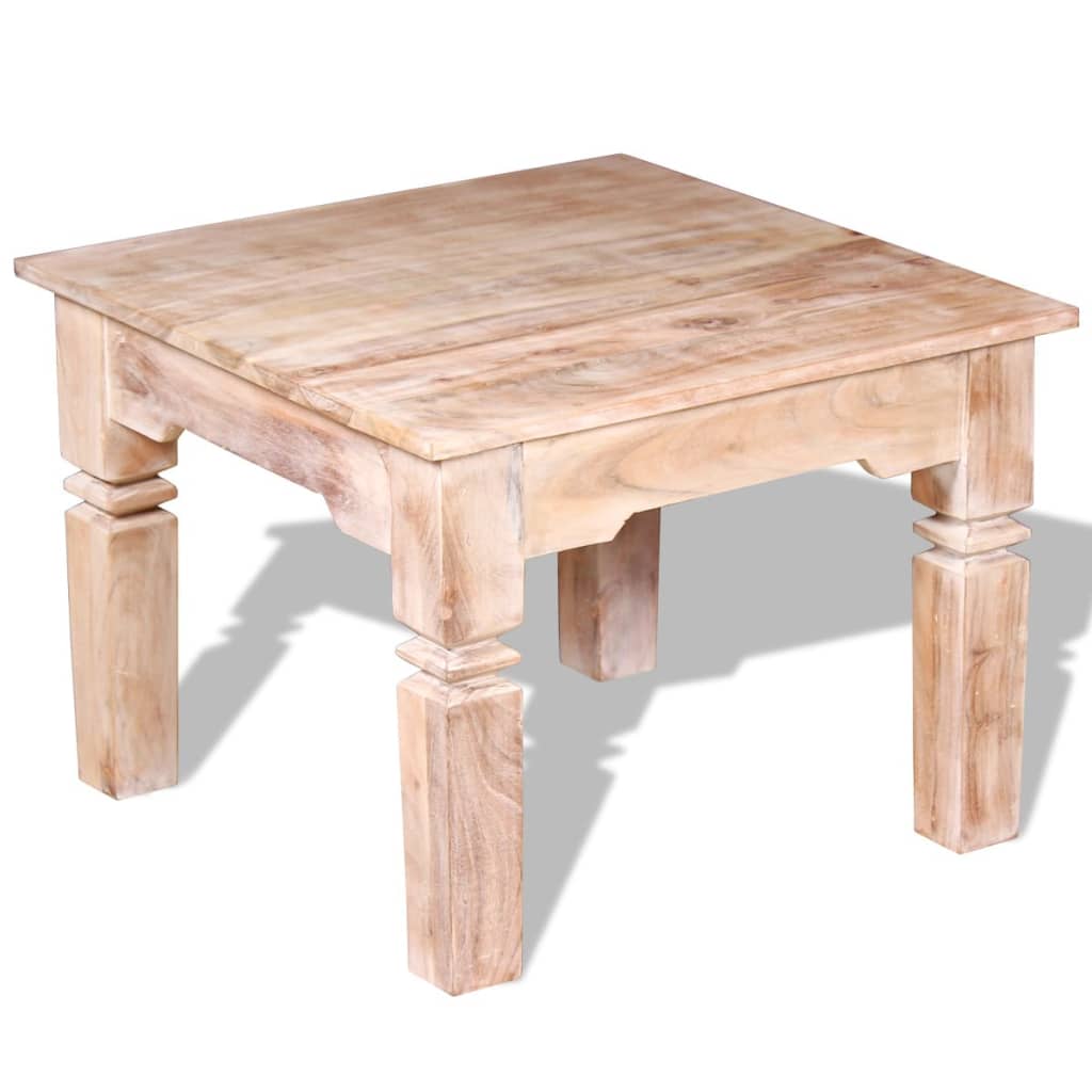 Couchtisch Akazienholz 60 X 60 X 45 Cm Braun - Fuer Daheim