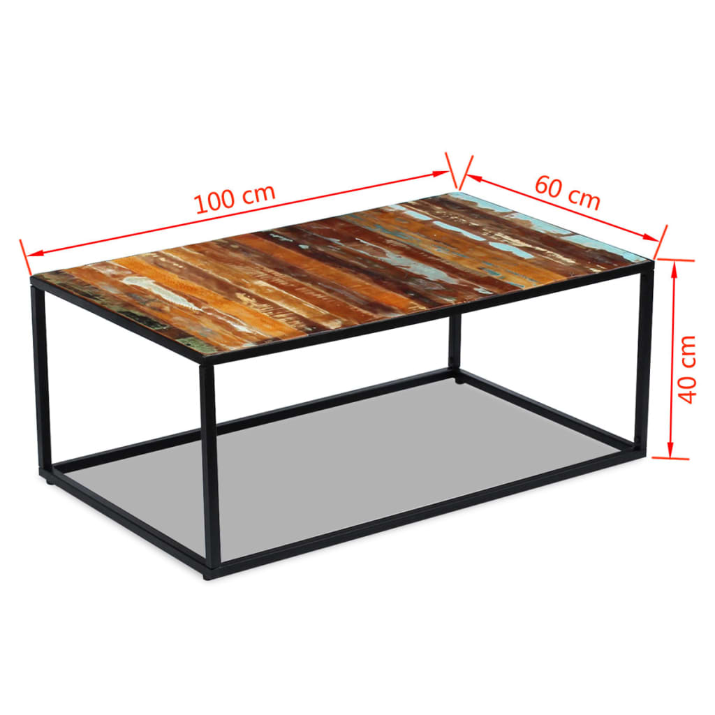 Couchtisch Altholz 100X60X40 Cm - Fuer Daheim