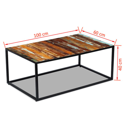 Couchtisch Altholz 100X60X40 Cm - Fuer Daheim