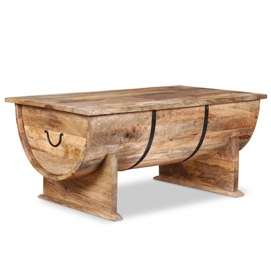 Couchtisch Mangoholz Massiv 88 X 50 X 40 Cm - Fuer Daheim