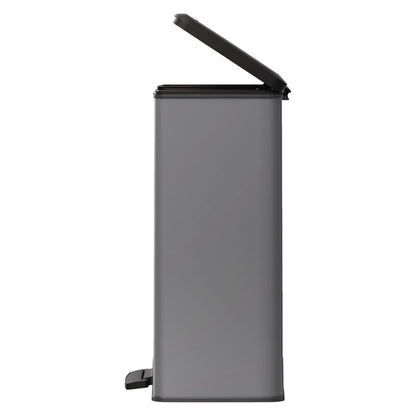 Curver Duo Tretmülleimer Deco 26L+26L Grau 26 l + 26 l - Fuer Daheim