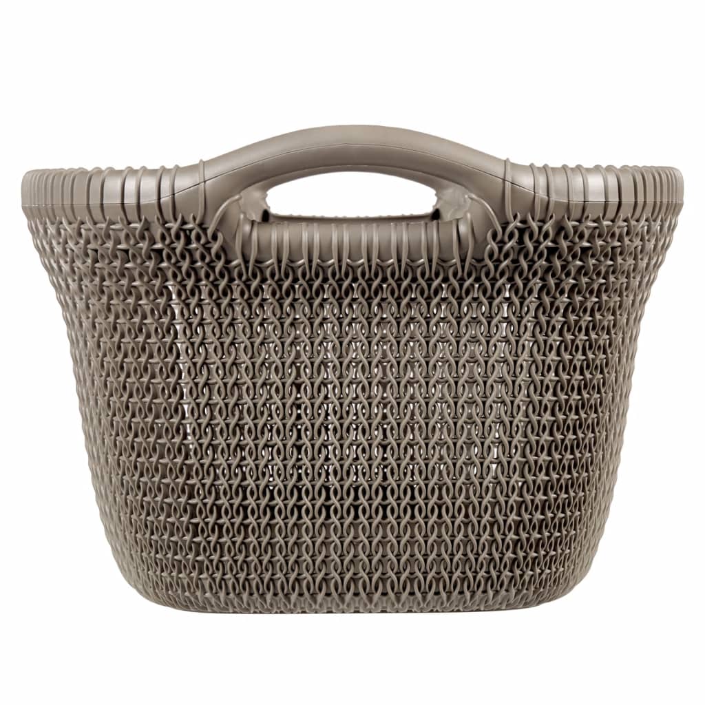 Curver Wäschekorb Knit 40 L Metallic-Braun - Fuer Daheim