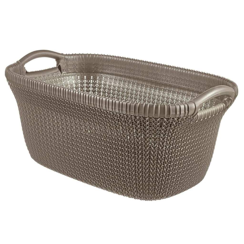 Curver Wäschekorb Knit 40 L Metallic-Braun - Fuer Daheim