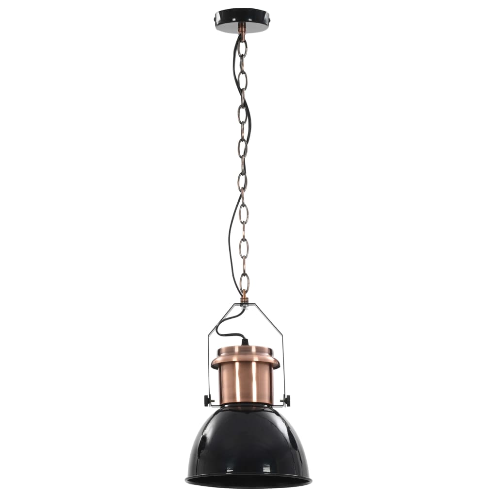 Deckenlampe 2 Stk. Schwarz Rund E27 1 - Fuer Daheim