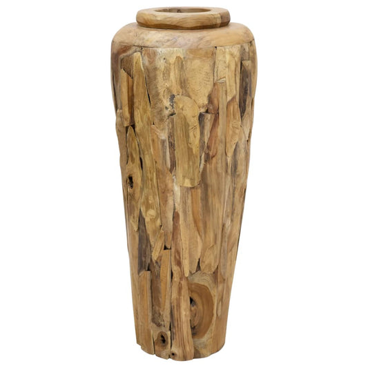 Deko-Vase 40 X 100 Cm Massivholz Teak - Fuer Daheim