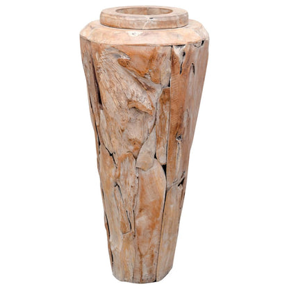 Deko-Vase 40 X 100 Cm Massivholz Teak - Fuer Daheim