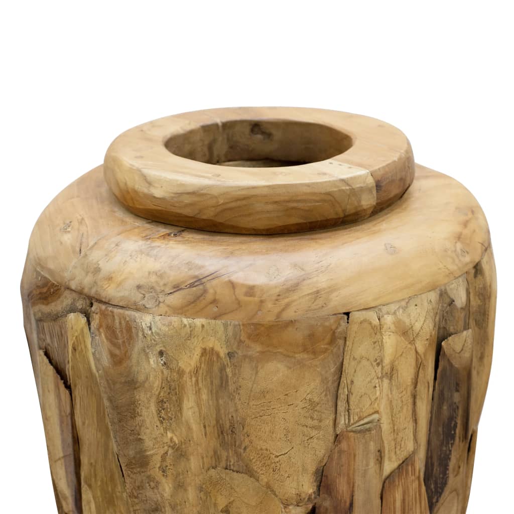 Deko-Vase 40 X 100 Cm Massivholz Teak - Fuer Daheim