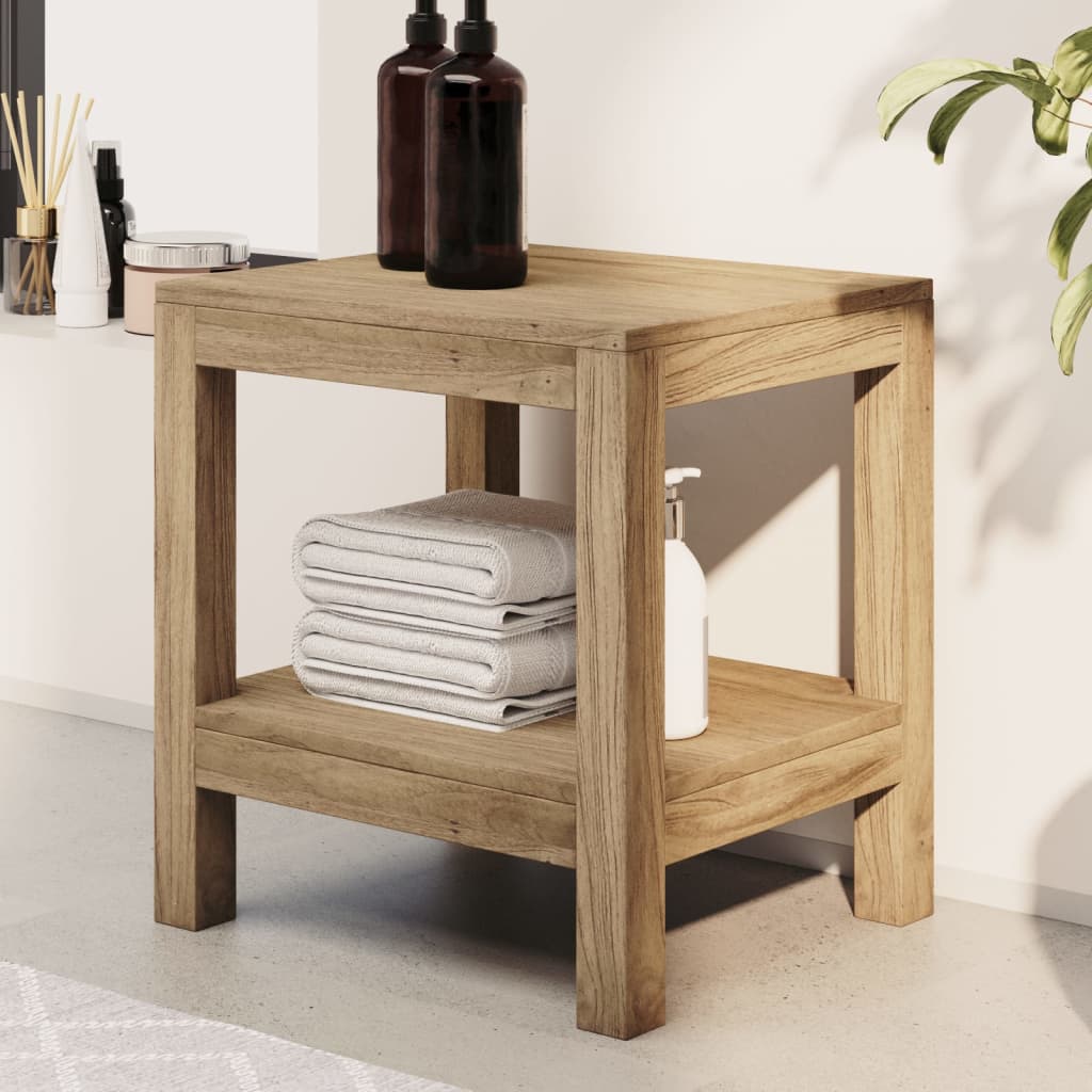 Duschbank 45X35X45 Cm Massivholz Teak - Fuer Daheim