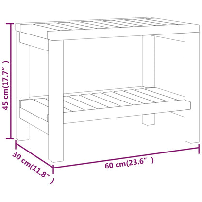 Duschbank 60X30X45 Cm Massivholz Teak - Fuer Daheim