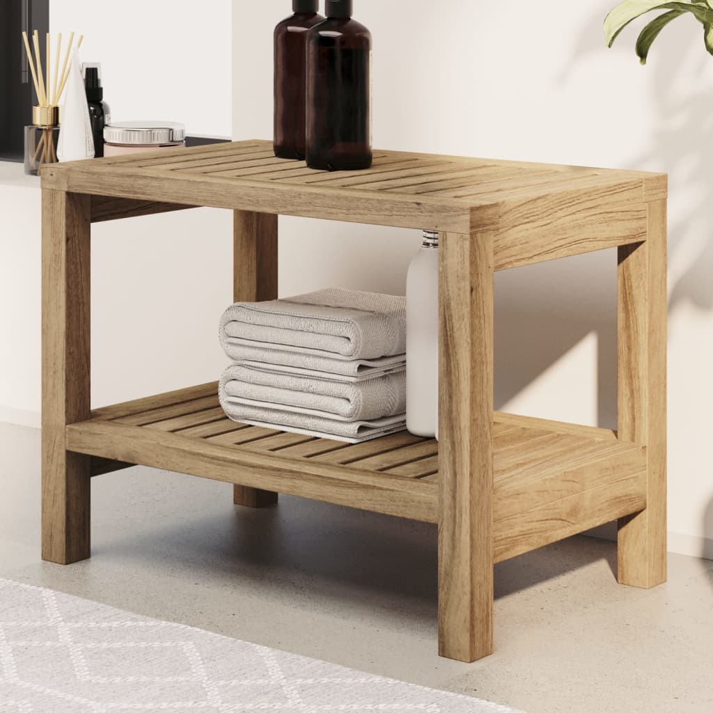 Duschbank 60X30X45 Cm Massivholz Teak - Fuer Daheim