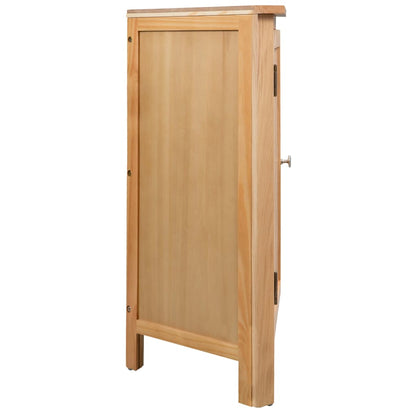 Eckschrank 59X45X80 Cm Massivholz Eiche Braun - Fuer Daheim