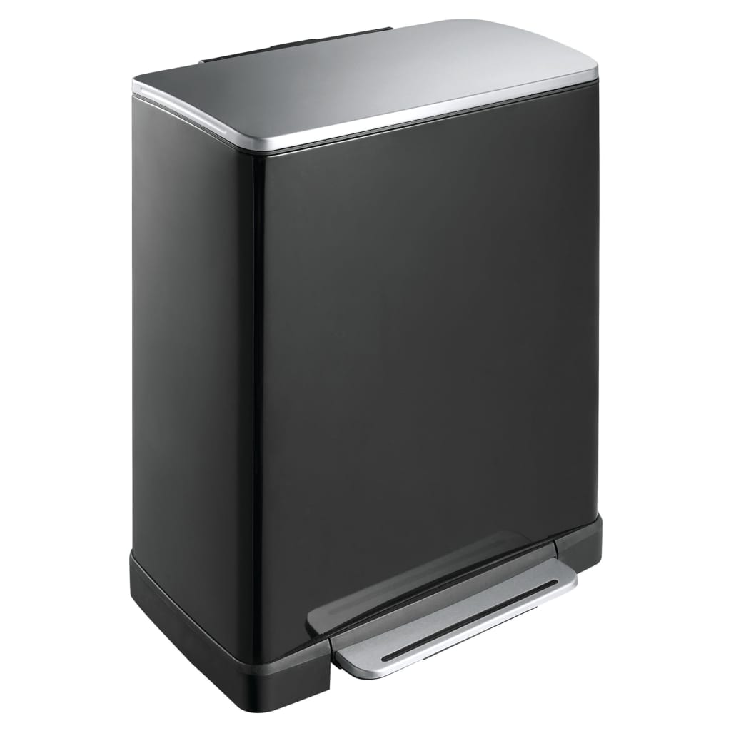 Eko Tretmülleimer E-Cube 28 L+18 L Mattschwarz - Fuer Daheim