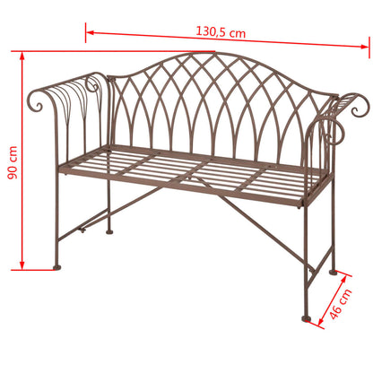 Esschert Design Gartenbank Aus Metall Im Altenglischen Stil Mf009 - Fuer Daheim