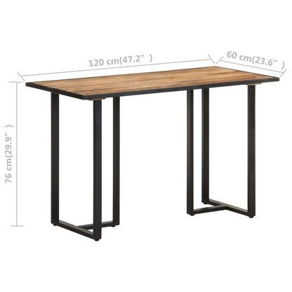 Esstisch 120 Cm Raues Mangoholz 120 x 60 x 76 cm - Fuer Daheim