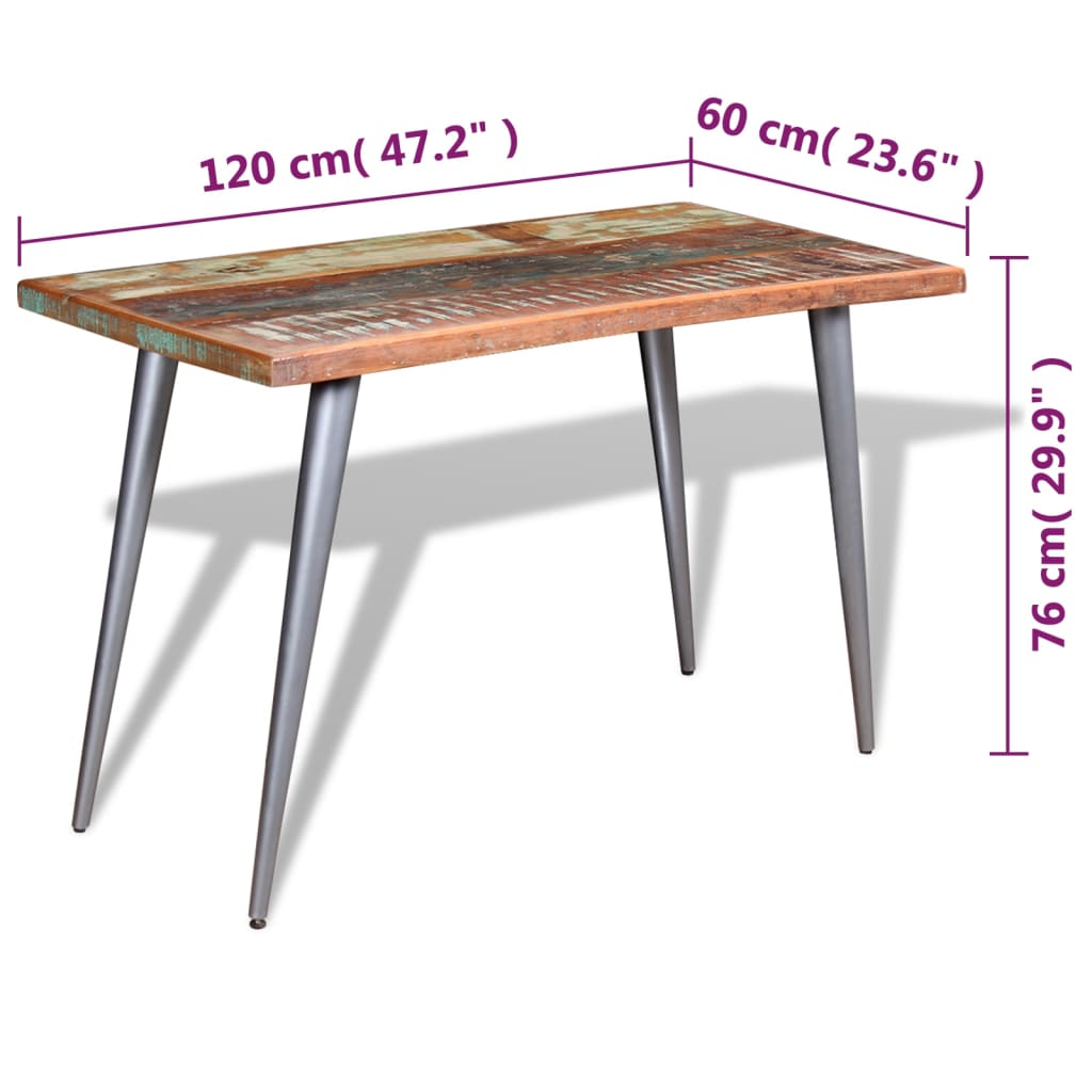 Esstisch Altholz Massiv 120X60X76 Cm - Fuer Daheim