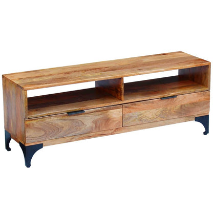 Fernsehtisch Mangoholz 120X35X45 Cm Braun - Fuer Daheim