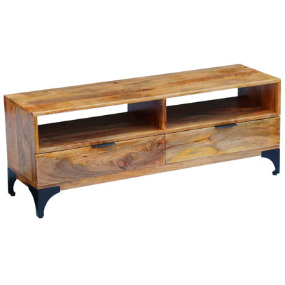 Fernsehtisch Mangoholz 120X35X45 Cm Braun - Fuer Daheim