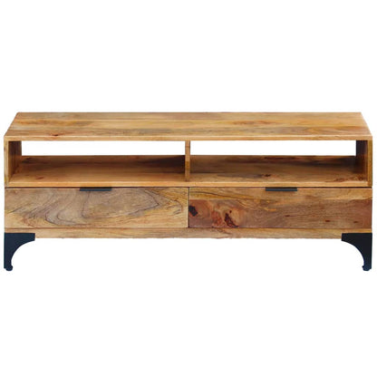 Fernsehtisch Mangoholz 120X35X45 Cm Braun - Fuer Daheim