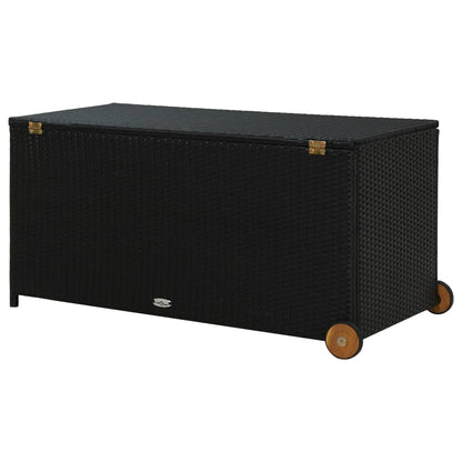 Garten-Aufbewahrungsbox Schwarz 120X65X61 Cm Poly Rattan - Fuer Daheim