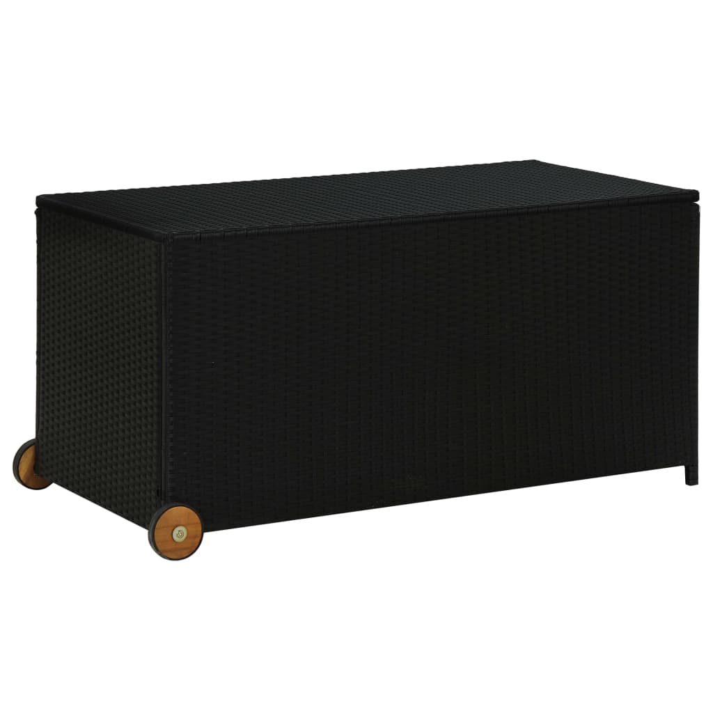 Garten-Aufbewahrungsbox Schwarz 120X65X61 Cm Poly Rattan - Fuer Daheim