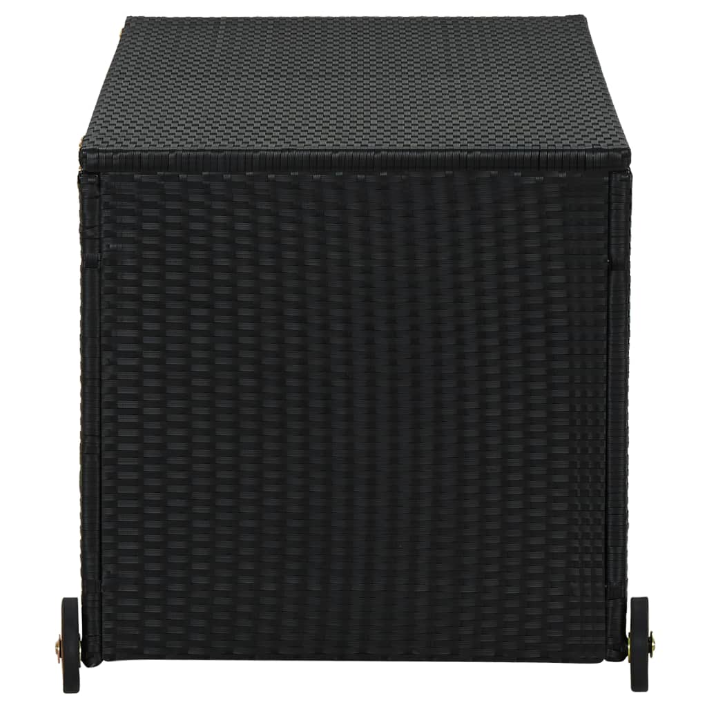 Garten-Aufbewahrungsbox Schwarz 120X65X61 Cm Poly Rattan - Fuer Daheim