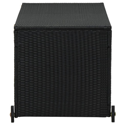 Garten-Aufbewahrungsbox Schwarz 120X65X61 Cm Poly Rattan - Fuer Daheim