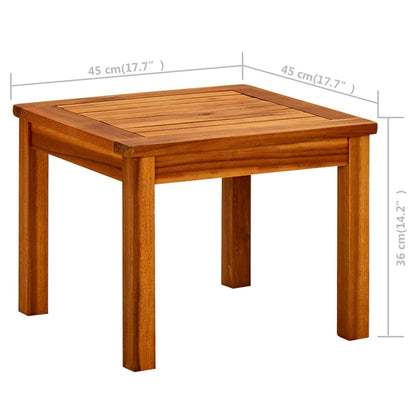 Garten-Couchtisch 45X45X36 Cm Massivholz Akazie 45 x 45 x 36 cm - Fuer Daheim