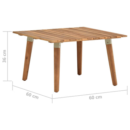 Garten-Couchtisch 60 X 60 X 36 Cm Massivholz Akazie - Fuer Daheim